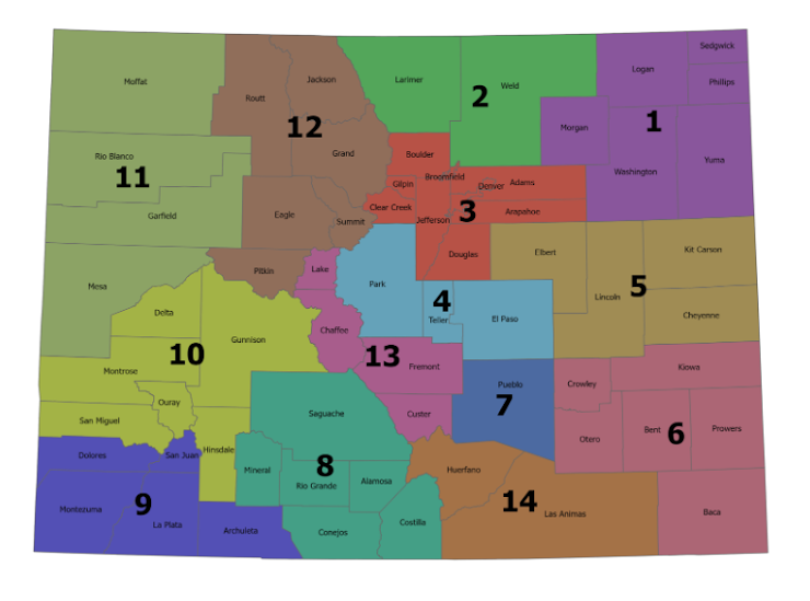 map of regional colorado